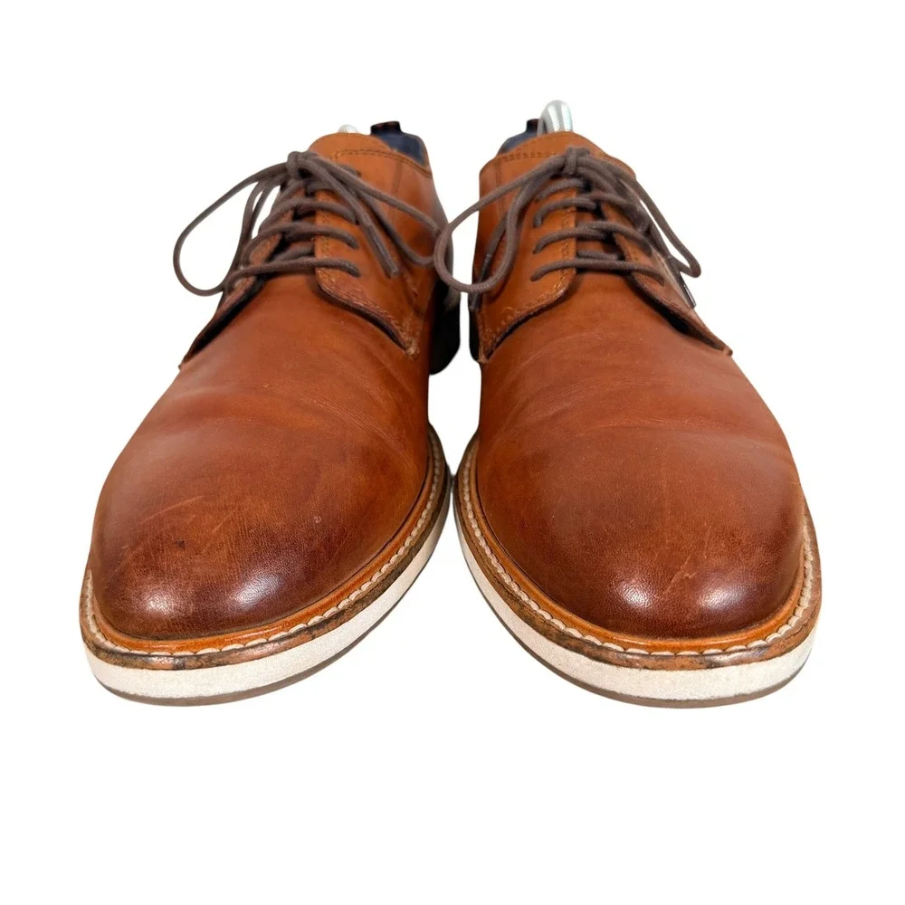 Cole Haan Morris Plain British Tan Oxford Dress Shoes Mens 9M Leather C30693